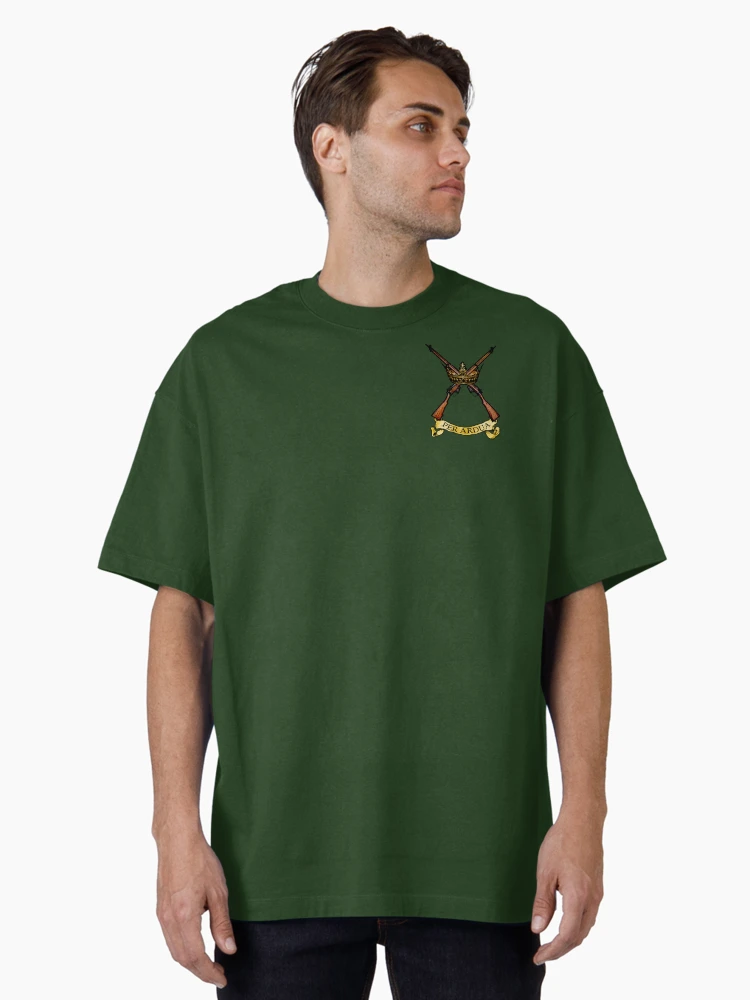 Thumbnail 2 of 7, Oversized T-Shirt, Per Ardua RAF Regiment Crossed Rifles Badge designed and sold by Larry Oates.