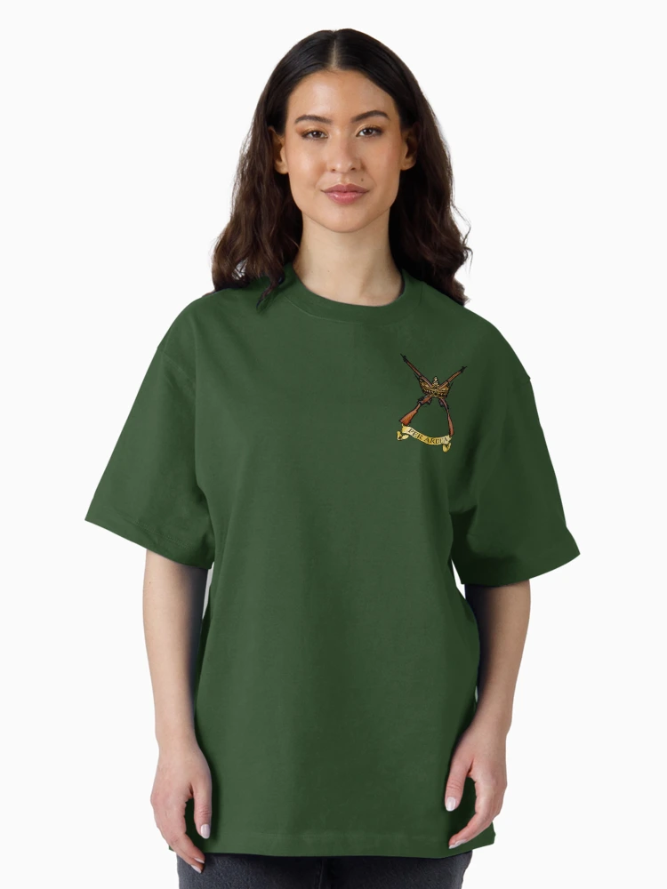 Thumbnail 3 of 7, Oversized T-Shirt, Per Ardua RAF Regiment Crossed Rifles Badge designed and sold by Larry Oates.