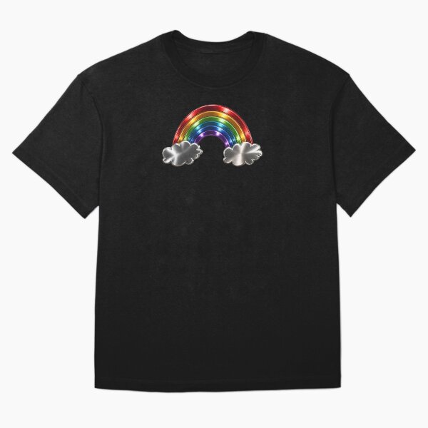 Aperçu de l'œuvre Arc-en-ciel en métal brossé brillant créée et vendue par TackyTime.