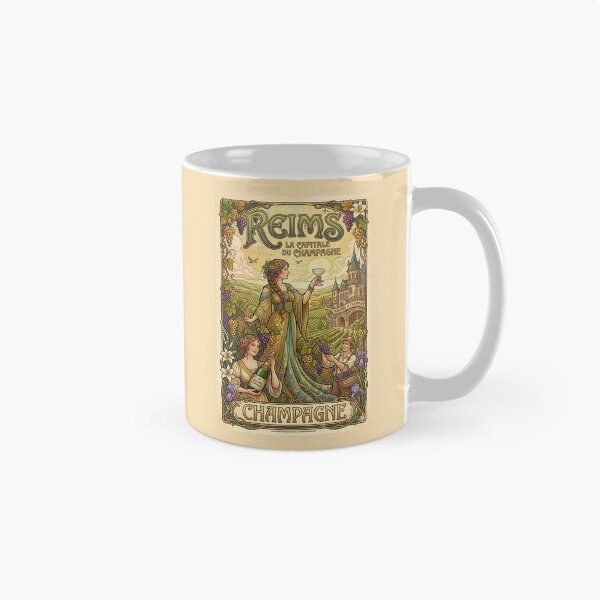 Item preview, Reims, France Art Nouveau Poster designed and sold by travelwitheric.