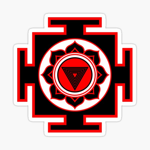 Item preview, Kali Yantra de color designed and sold by elfina.
