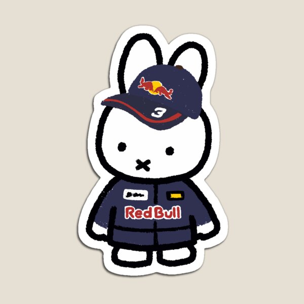 Aperçu de l'œuvre Miffy Red Bull Max Verstappen créée et vendue par stutsy.