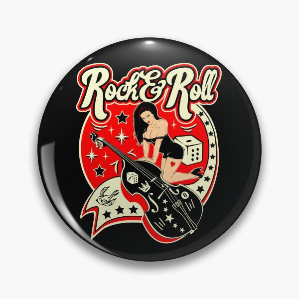 Aperçu de l'œuvre Rockabilly Pin Up Girl Vintage Rockers Retro Rock and Roll créée et vendue par MemphisCenter.