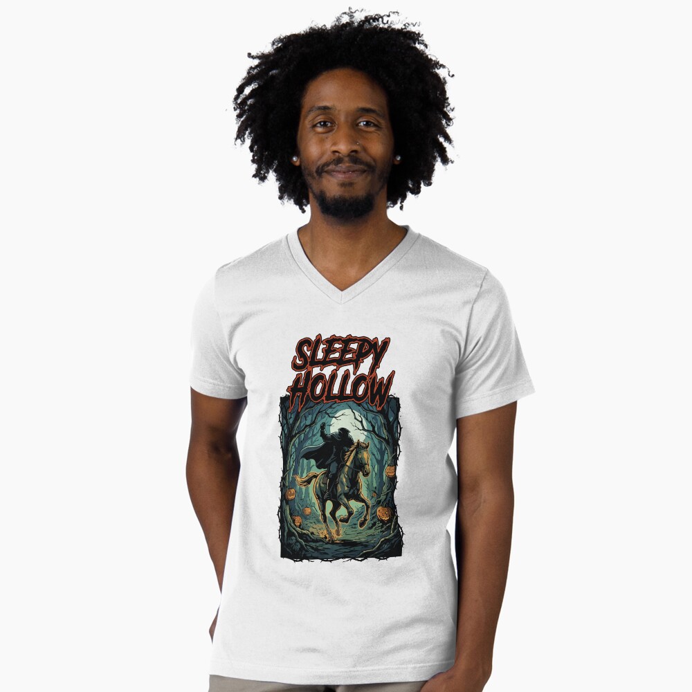 Aperçu de l'œuvre T-shirt col V créée et vendue par tigrootiger.