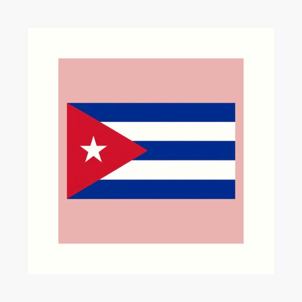 Aperçu de l'œuvre Drapeau de Cuba - Drapeau national cubain créée et vendue par NoThoughtsCat.