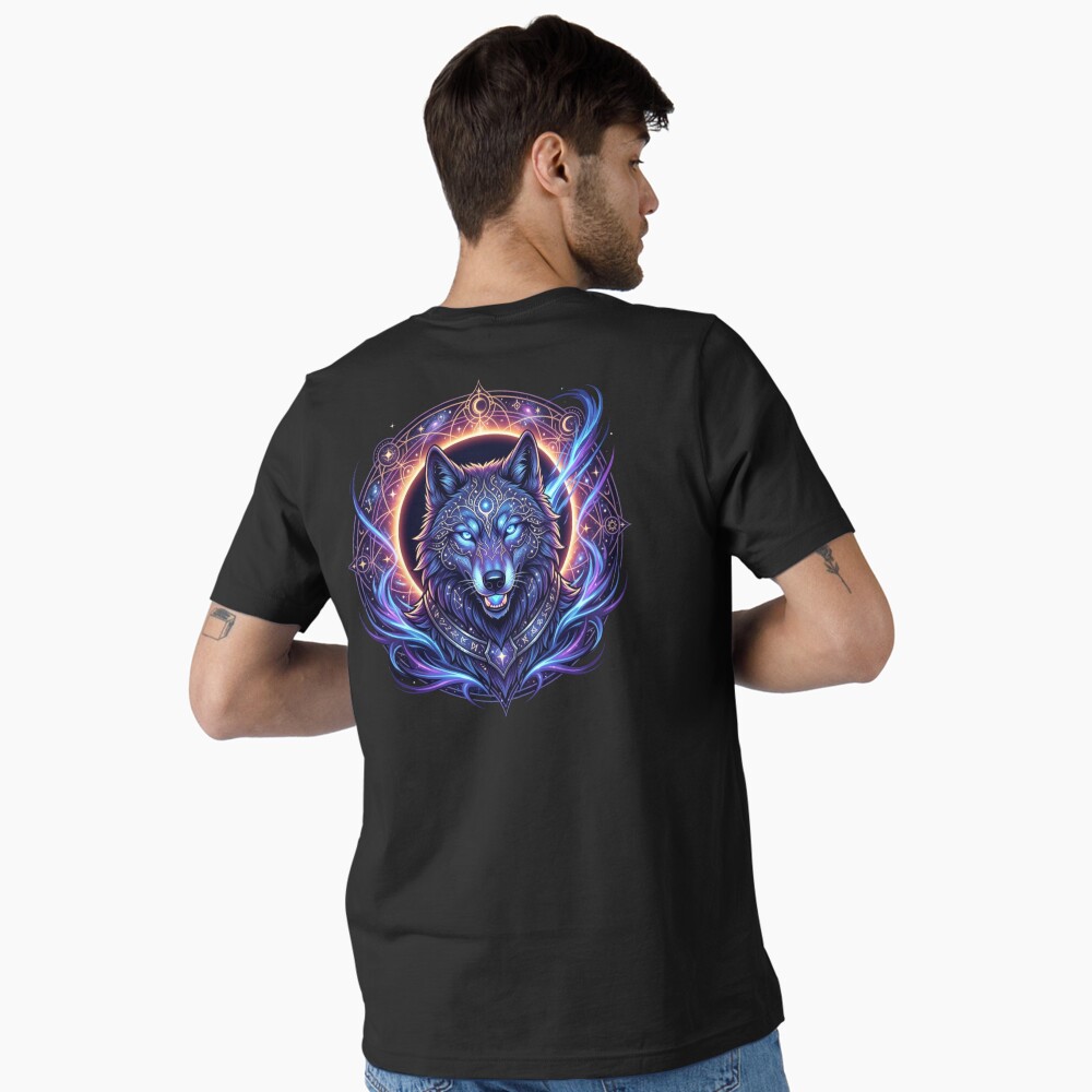 Vista previa del artículo con la obra «Camiseta esencial», diseñado y vendido por Stickersdevelop.