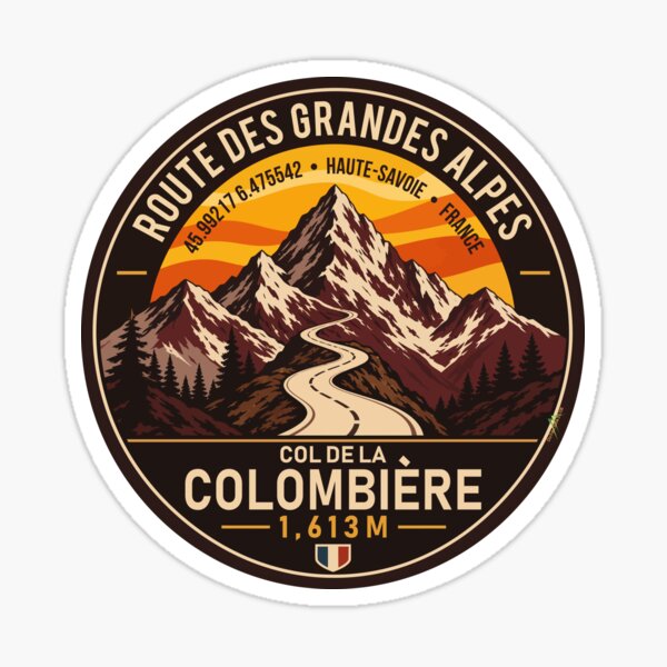 Item preview, Camiseta adhesiva Col de la Colombière - Ruta de los Grandes Alpes 04 designed and sold by OuterShellUK.