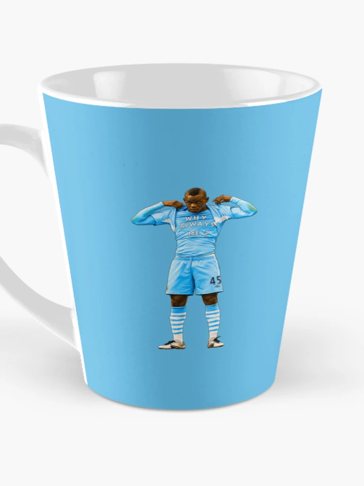 Thumbnail 3 of 4, Coffee Mug, Mario Balotelli - Why Always Me? designed and sold by Sector 99.