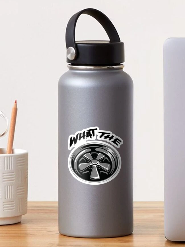 Thumbnail 1 of 3, Sticker, What The?! designed and sold by Throttle & Threads.