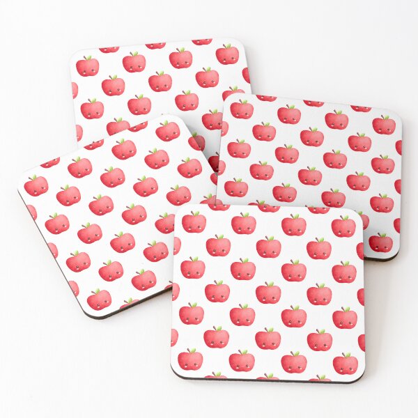 Item preview, Cute Kawaii Apple Pattern Notebook – Watercolor Red Apple Aesthetic Journal designed and sold by FestivityFinds.
