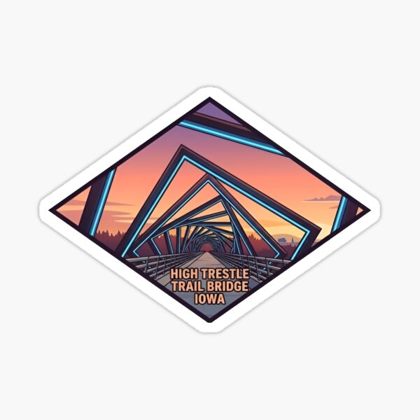 Aperçu de l'œuvre Pont du sentier High Trestle créée et vendue par Broken Antler Designs .