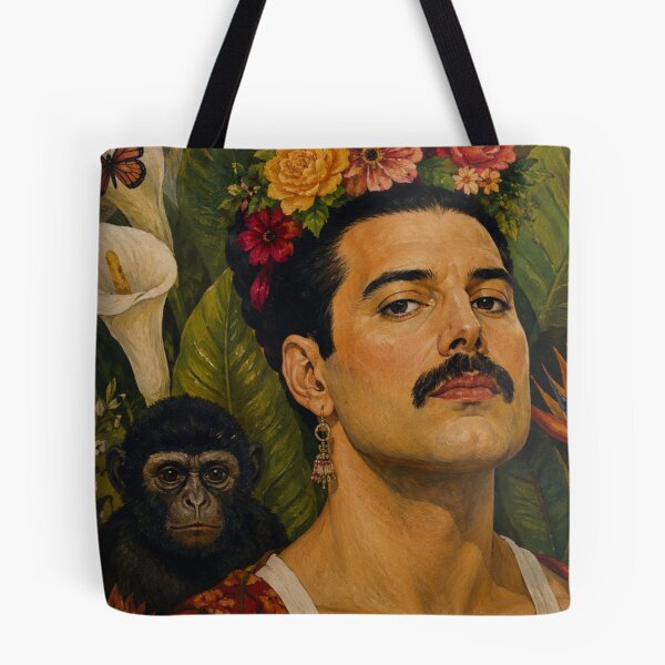 Aperçu de l'œuvre Freddie Mercury Floral Soul – Exclusivité Shocampos Designs créée et vendue par SHOCAMPOS DESIGNS .