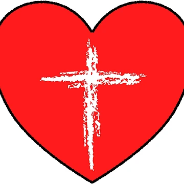 Artwork thumbnail, Heart with cross by QuanntixArt