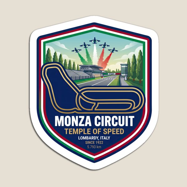 Aperçu de l'œuvre Circuit de Monza, temple légendaire de la vitesse, Italie créée et vendue par enzoade.