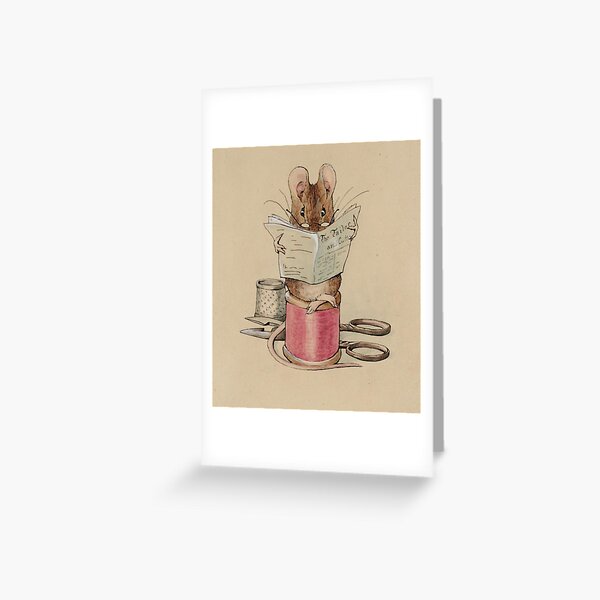 Aperçu de l'œuvre La Souris Tailleuse - Beatrix Potter - Illustration vintage créée et vendue par RickE.