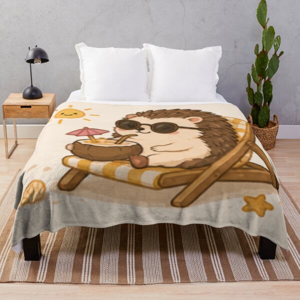 Item preview, Cute Hedgehog on Vacation designed and sold by MellowMunchkins.