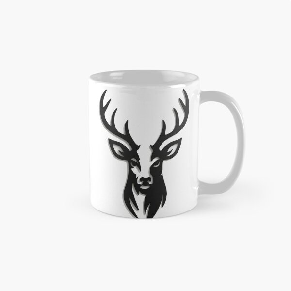 Artikelvorschau, Moderne Hirsch-Wandkunst aus Metall – Minimalistischer Hirschkopf entworfen und verkauft von GG-Graphics.