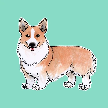 Artwork thumbnail, Pembroke Welsh Corgi dog by savousepate