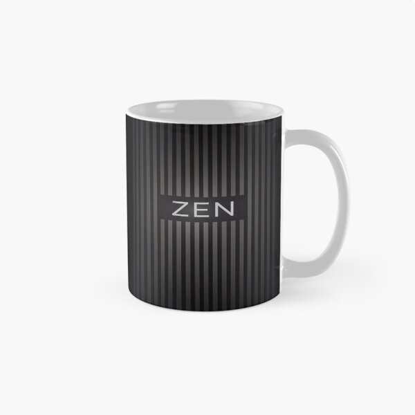 Aperçu de l'œuvre Design minimaliste zen, rayures esthétiques noires, typographie apaisante et pleine conscience, style minimaliste moderne créée et vendue par TheSlowShore.