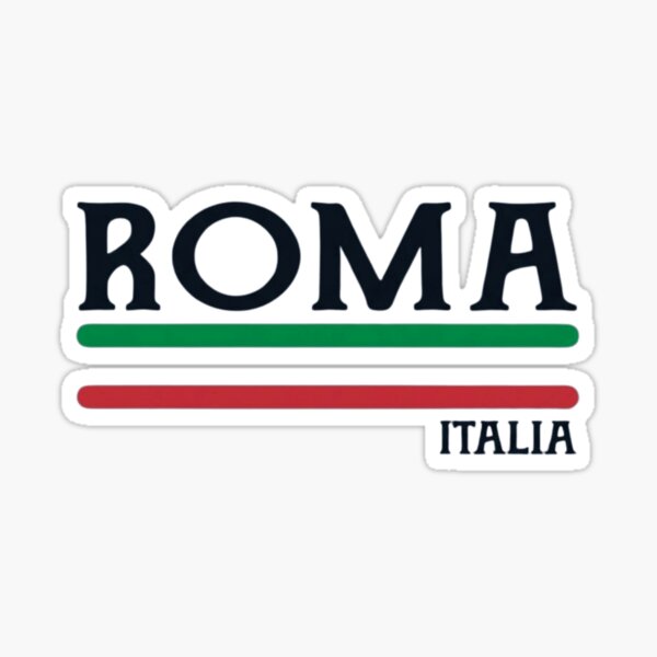 Aperçu de l'œuvre Souvenir de voyage classique vintage drapeau italien Roma Italia créée et vendue par haitrieuic96.