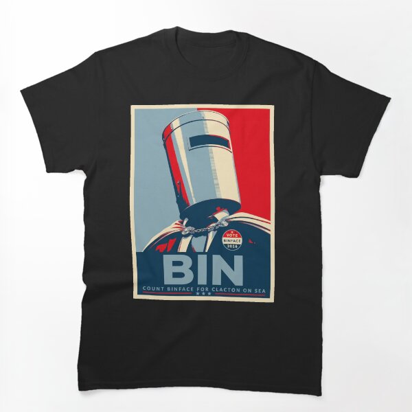 Item preview, Conteo de BIN, Voto de Binface, Camiseta anti-Farage, Humor político británico, Protesta británica divertida designed and sold by PuniCodansu.