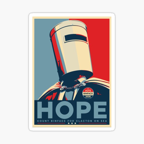 Item preview, Camiseta Count Binface HOPE | Clacton te necesita, camiseta para elecciones parciales, camiseta anti-Farage, humor político británico, póster de parodia británico divertido designed and sold by MindGlowArt.
