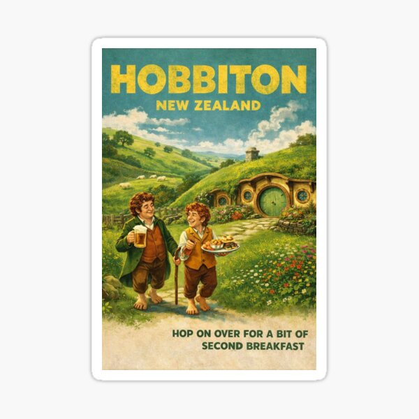 Aperçu de l'œuvre Hobbiton Movie Set Matamata Waikato Nouvelle-Zélande créée et vendue par Places On Earth.
