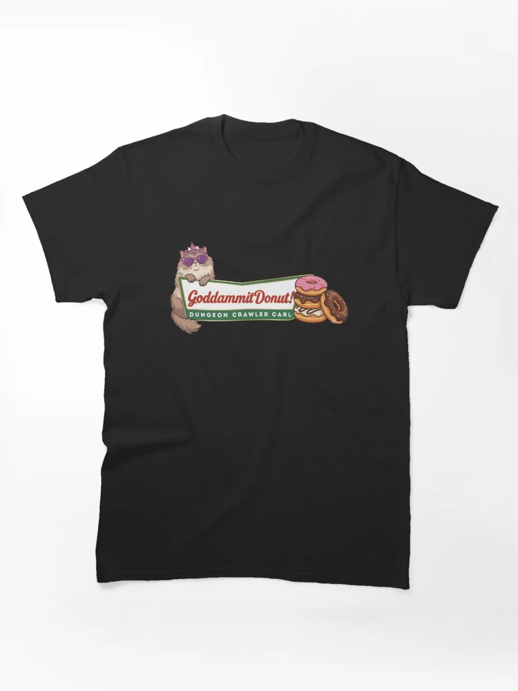 Thumbnail 1 von 7, Classic T-Shirt, Verdammt nochmal, Donut-Retro-Logo-Parodie Dungeon Crawler Carl designt und verkauft von Devilians92.