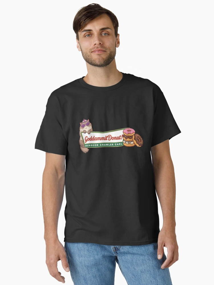 Thumbnail 2 von 7, Classic T-Shirt, Verdammt nochmal, Donut-Retro-Logo-Parodie Dungeon Crawler Carl designt und verkauft von Devilians92.