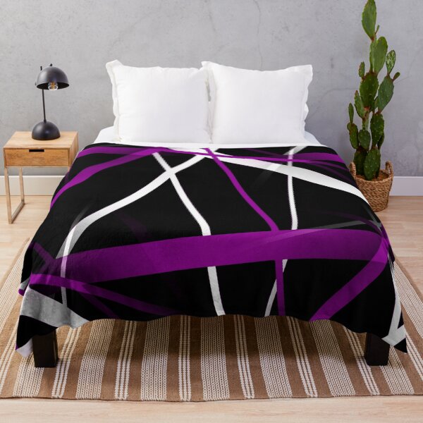 Item preview, Urban Geometry Black White Purple designed and sold by taiche.