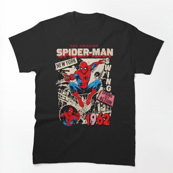 Aperçu de l'œuvre T-shirt graphique vintage avec couverture de BD de super-héros créée et vendue par CareerKitties.