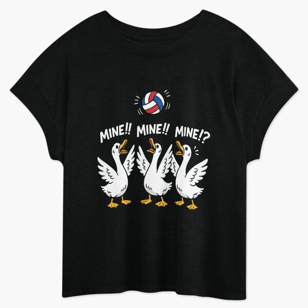 Item preview, Mine Mine Mine Funny Seagull Volleyball Beach Cartoon T-Shirt | Coastal Sports Graphic Gift designed and sold by Trendably.