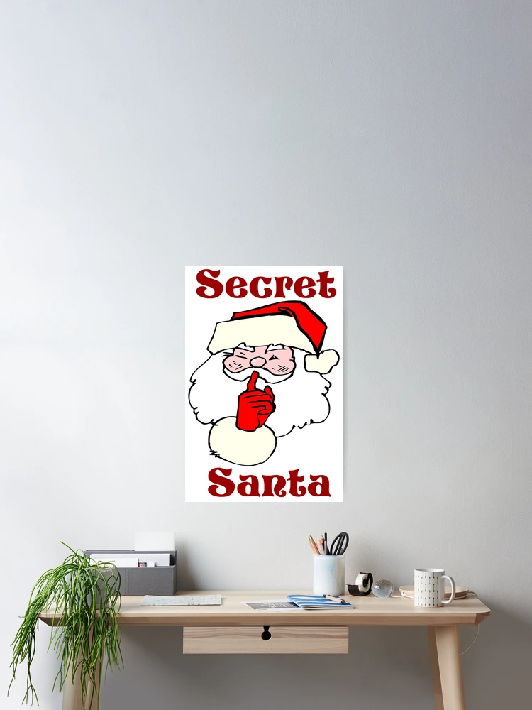 Thumbnail 2 of 3, Poster, Secret Santa designed and sold by MurphyMorganGifts.