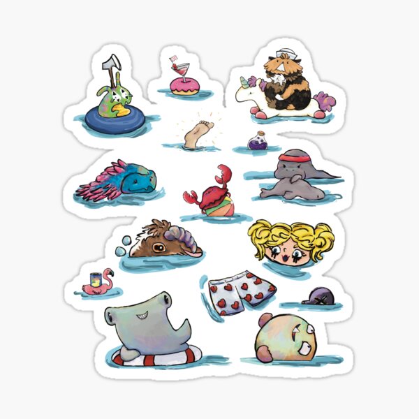 Item preview, Tiempo en la piscina en Dungeon Crawler World designed and sold by FrenchieBoops.