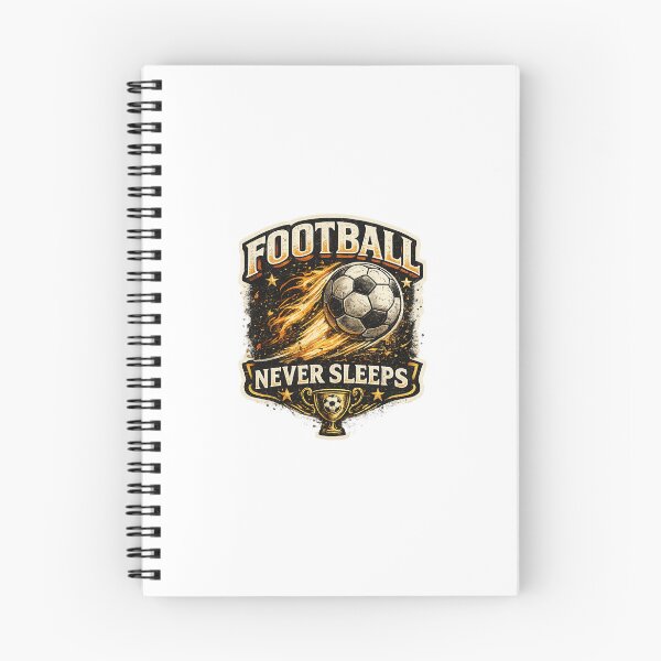 Item preview, Football Never Sleeps Soccer Ball Vintage Sports Design Soccer Gift designed and sold by ErikLaRDesigns.