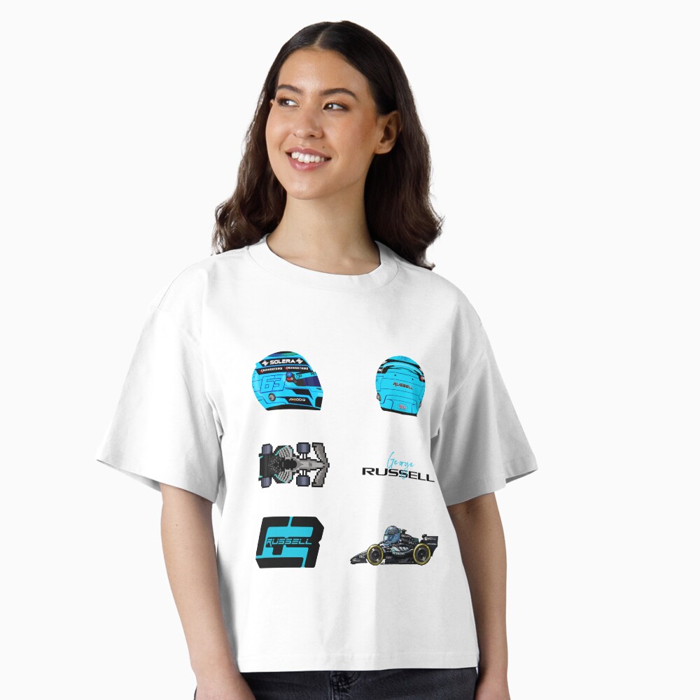 Vista previa del artículo con la obra «Camiseta holgada boxy», diseñado y vendido por Pink Polar F1.
