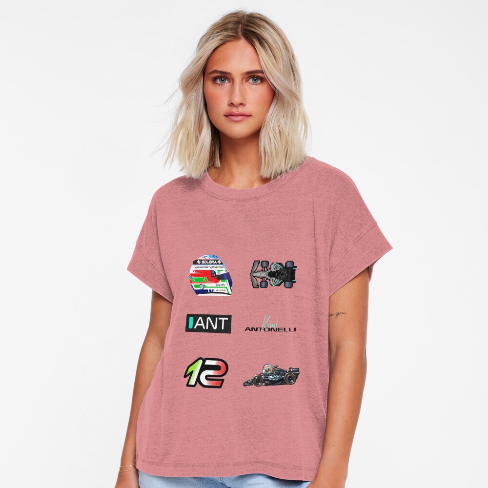 Vista previa del artículo con la obra «Camiseta relajada», diseñado y vendido por Pink Polar F1.