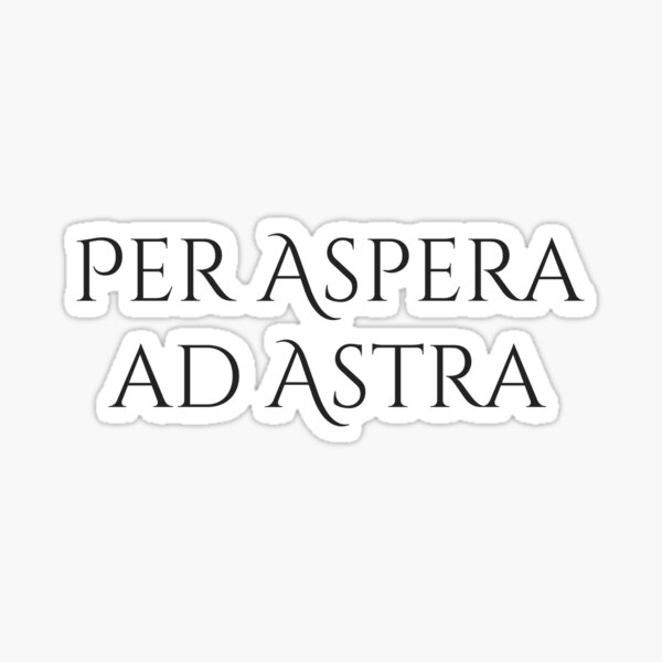 Artikelvorschau, Per Aspera ad Astra | Durch Schwierigkeiten zu den Sternen | Inspirierendes lateinisches Motto entworfen und verkauft von semenol.