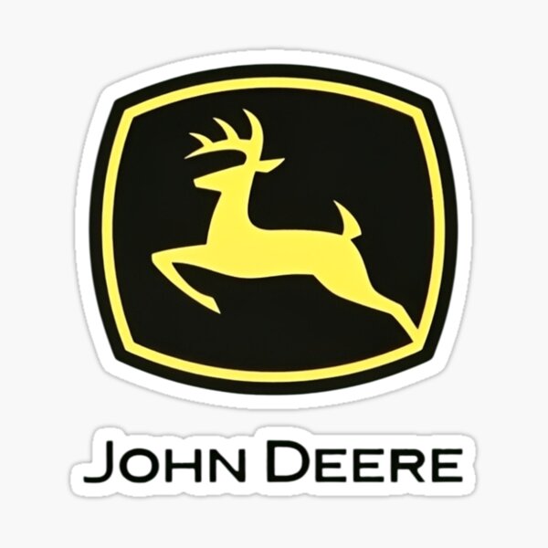 Item preview, Silueta del emblema clásico amarillo del ciervo John Deere designed and sold by Ardonaredb.