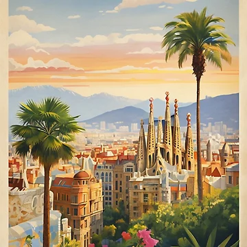 Aperçu de l'œuvre VOYAGE À BARCELONE de JIGUWORLD