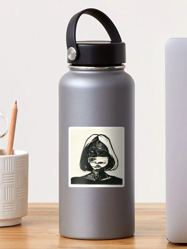 Aperçu 1 sur 3. Sticker avec l'œuvre Masque Covid créée et vendue par IvorySketching.