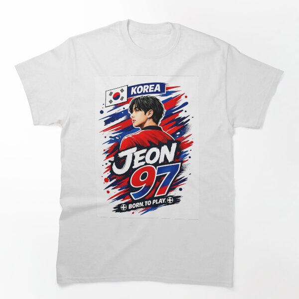 Item preview, Diseño de fan art del equipo de fútbol de BTS de Jeon Jungkook designed and sold by SiriusCelestial.