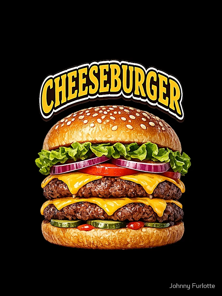 Thumbnail 4 von 4, Grafik T-Shirt, Cheeseburger designt und verkauft von Johnny Furlotte.