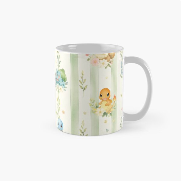 Aperçu de l'œuvre Adorable motif à rayures florales Pokémon magique créée et vendue par KomorebiFlora.