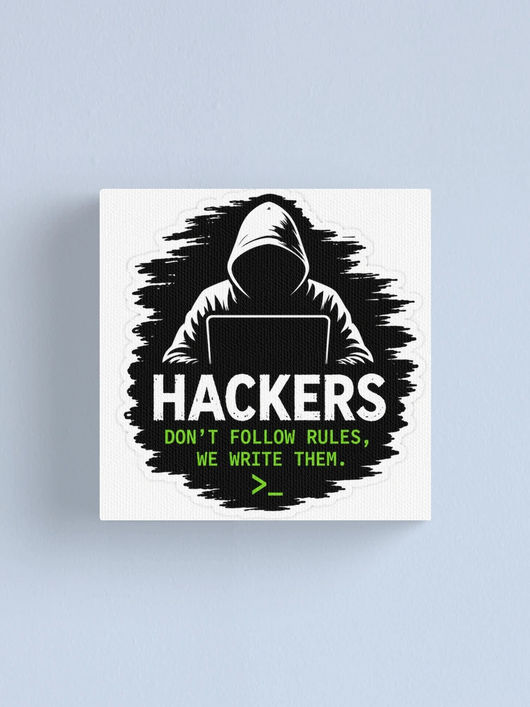 Thumbnail 1 of 3, Canvas Print, Hacker designed and sold by Kushwaha18.