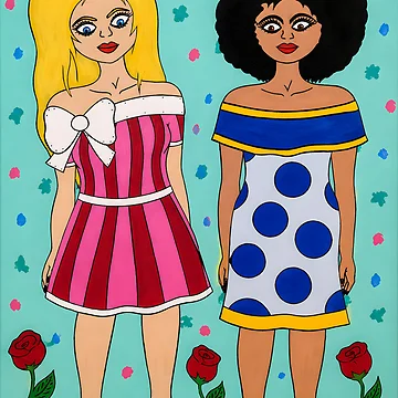Artwork thumbnail, Two Girls by Dina R. Art