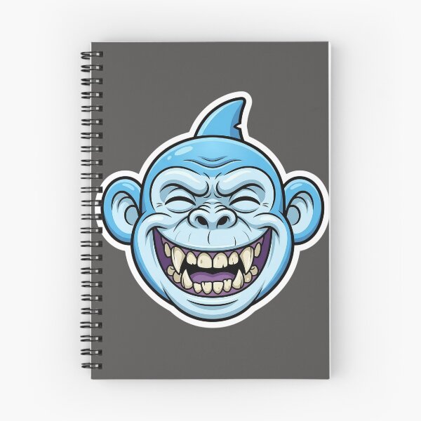 Item preview, Zombie Shark Cartoon Sticker | Funny Undead Shark Face | Creepy Cute Monster Ocean Art | Horror Halloween Die Cut Sticker designed and sold by Bhaskar Digital Art.