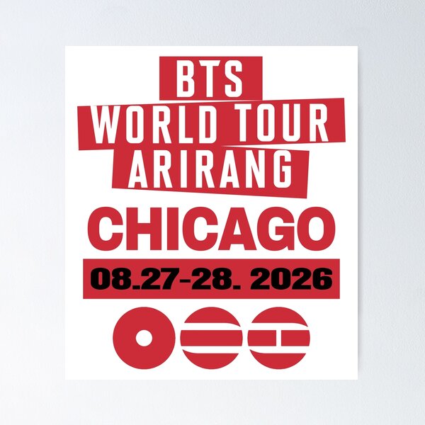 Aperçu de l'œuvre BTS World Tour 2026 Arirang. CHICAGO. #2 créée et vendue par EunsooLee.