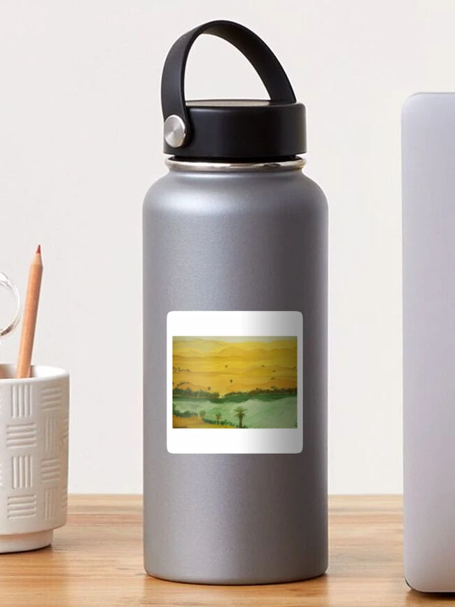 Thumbnail 1 of 3, Sticker, Sunset Desert Landscape Scene designed and sold by Kanimozhis.