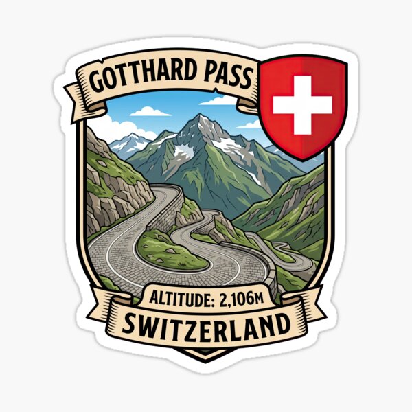 Item preview, Paisajes alpinos suizos del paso de San Gotardo designed and sold by enzoade.